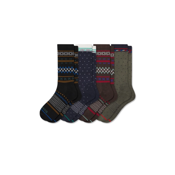 Men's Holiday Calf Sock 4-Pack xl
