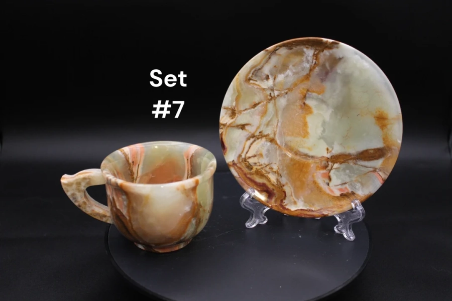 Green Onyx Tea Cup With Saucer Set | Hand Carved Tea Cup | Tea Cup Set | Unique Carvings | Sets #7-12 - Etsy