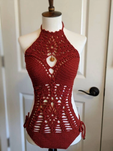 Crochet, beach wear, festival top, yoga, MADE TO ORDER