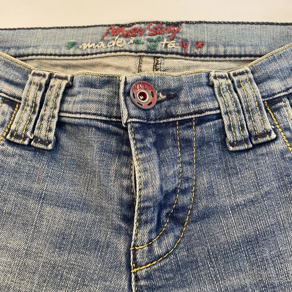 Vintage Miss Sixty Jeans Women's 31 blue denim Skinny Zip Low Rise zip ankles