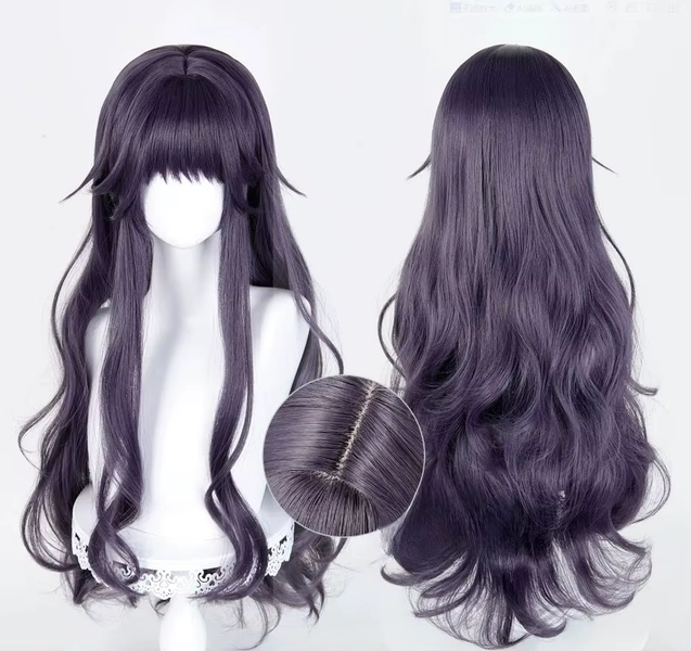 Waguri Kaoruko Cosplay Synthetische Perücke Lange Lila Graue Damenhaar-Perücke Anime Hitzebeständige Perücken Für Halloween-Party - AliExpress