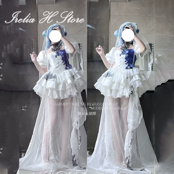 Irelia H Store Graves from Path to Nowhere Graves Cosplay Costume women Zombie Bride outfit dresses party - AliExpress 200000532