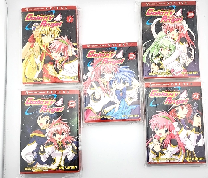 Galaxy Angel Manga – COMPLETE Set Volumes 1–5