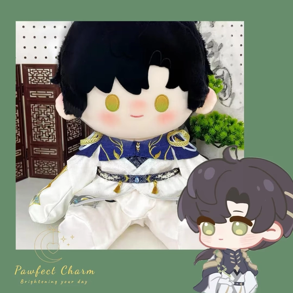 Zayne Master of Fate 40cm Plush Doll Clothes - Love and Deepspace Cosplay Outfit Accessories