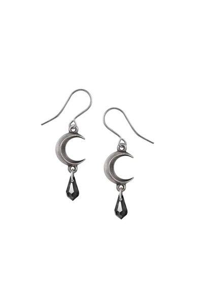 Alchemy England Earrings | Tears Of The Moon Black
