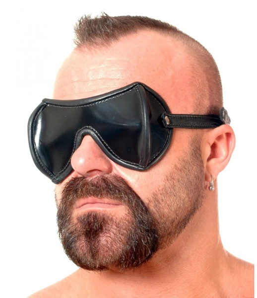 Winged Leather face mask