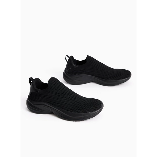 Black Slip On Trainers 