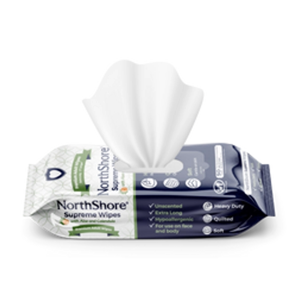 NorthShore Supreme Quilted Extra-Large Adult Cleansing Wipes