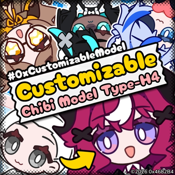 【Live2D】Customizable Model Type-H4 (v1.0) [Digital Product]