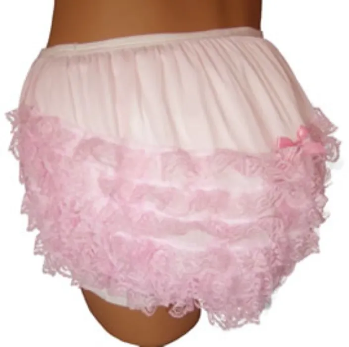 Frilly Plastic Pants for Adults