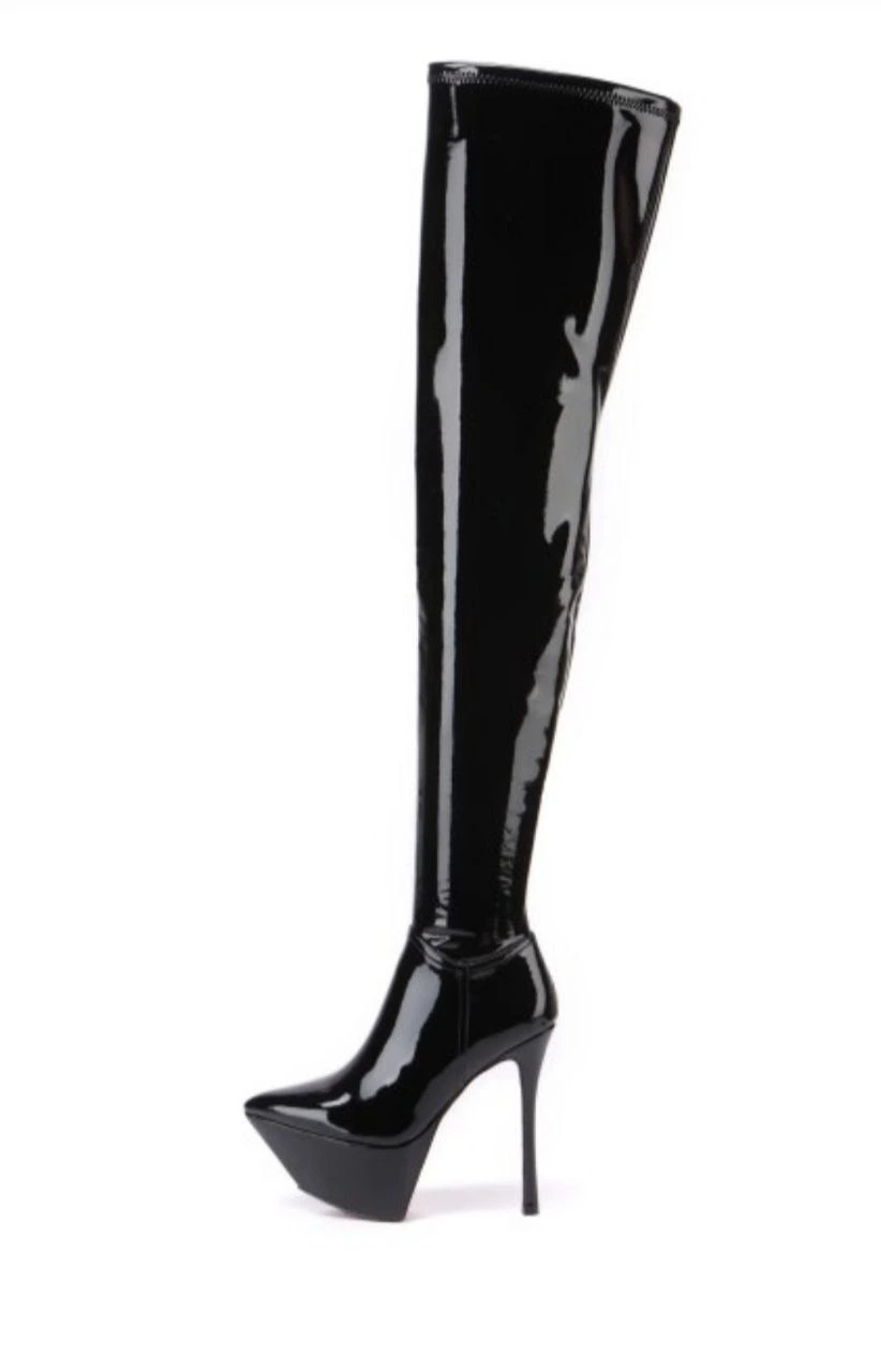 Black Shinny Boots