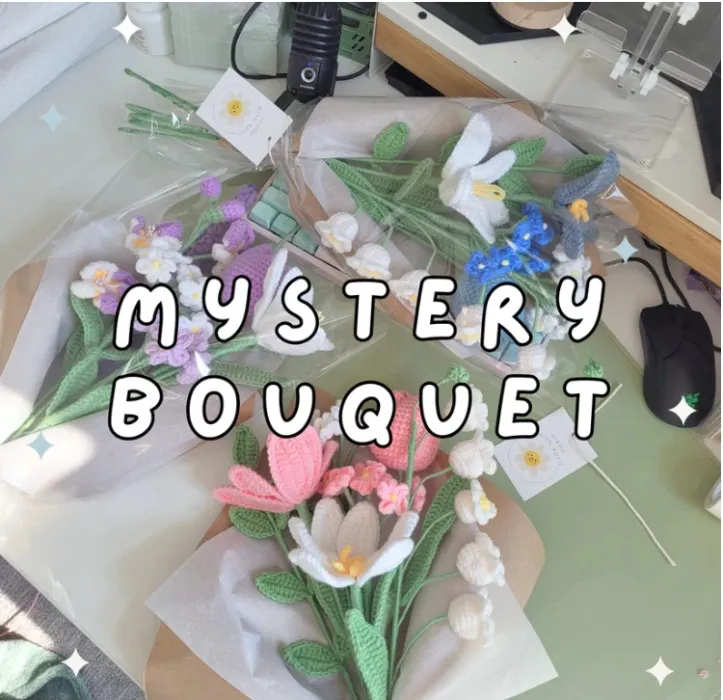 Mystery crochet bouquet