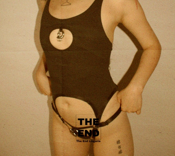 Lose My Breath Crotchless Bodysuit In Black