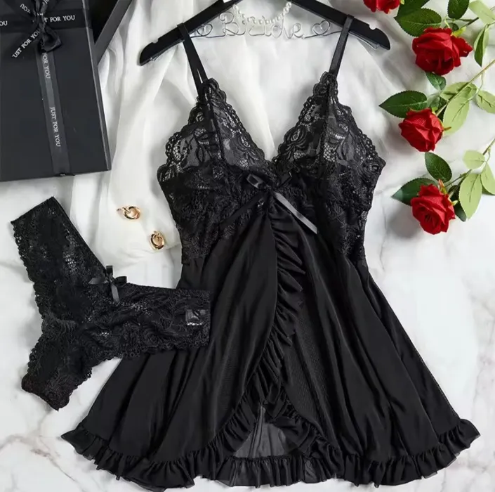 Black lingerie 