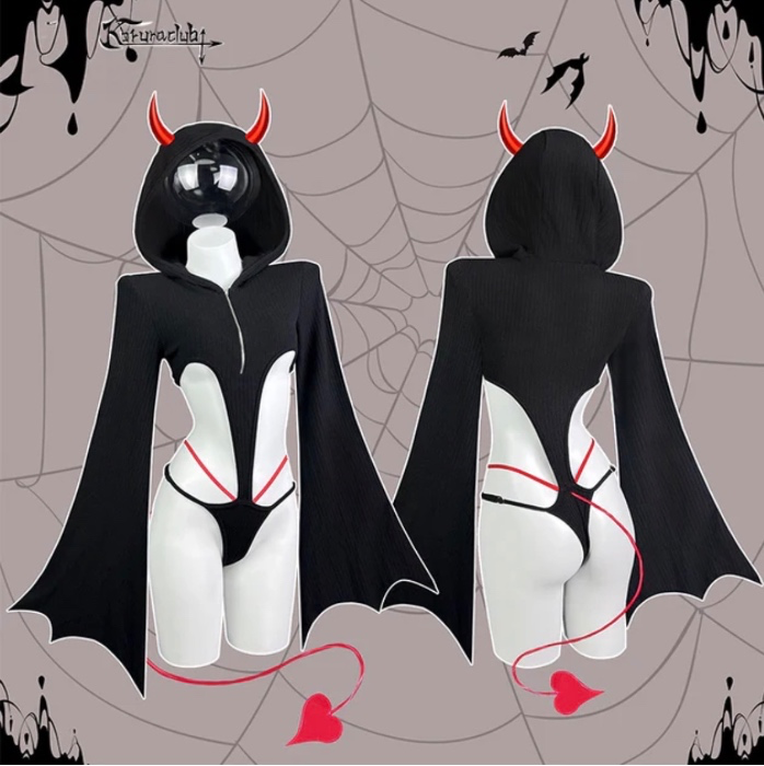 Bat lingerie cosplay for halloween
