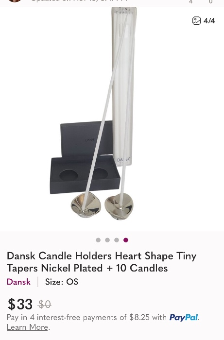 Thrifted candles/holders