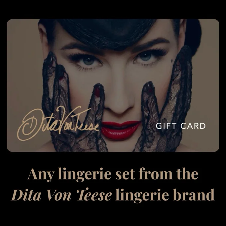 Lingerie Gift Card | Dita Von Teese
