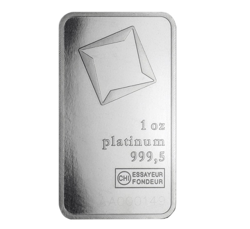 1 oz Valcambi Platinum Bar