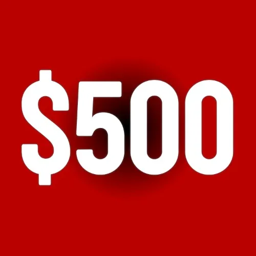 $500