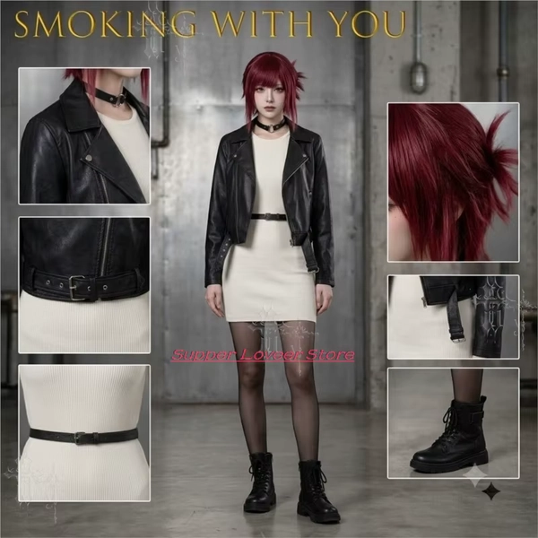 Achter de supermarkt, Smoking With You たやま Yamada Cosplay-kostuum Nieuw anime-personage Volledige set outfit voor dames P