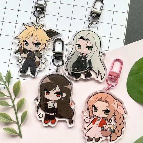 Final Fantasy 7 Remake Acrylic Charms, Cloud