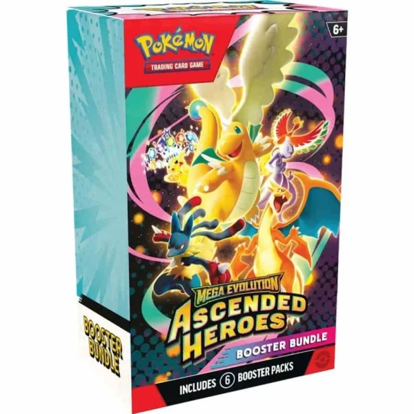 Ascended Heroes PKM Booster Bundle, 6 Packs, PKM TCG