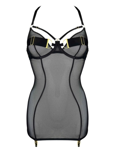 Bordelle Nara mesh dress - Black