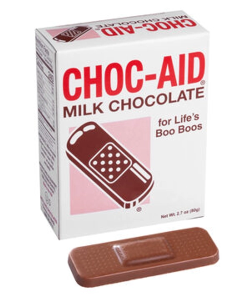 Chocolate Band-Aids: Band-aid-shaped chocolates!