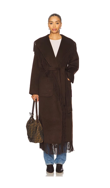 Carrie Fringe Robe Coat