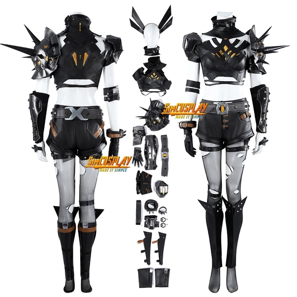 Marvel Rivals Magik Cosplay Costume Illyana Rasputin Black Leather Suit