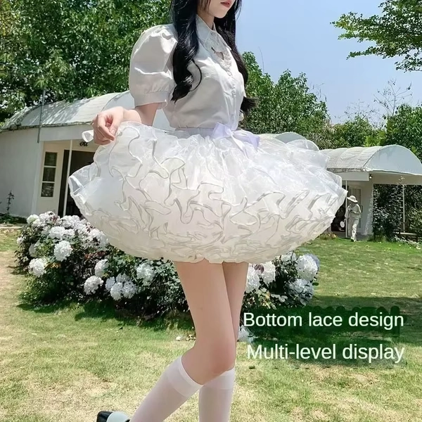 Lolita Bubble Skirt Women's Fluffy Mini Skirt
