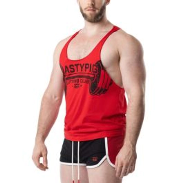 Nasty Pig Lift Club SkankTank Top | Black/Red