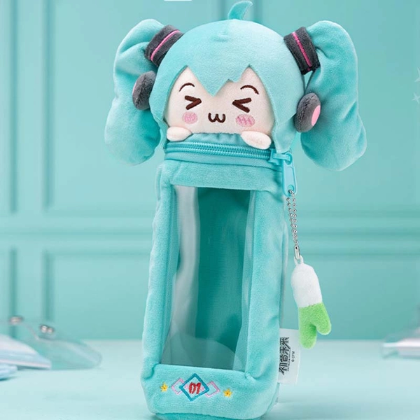 Official Miku Pen Holder Cute Plush Miku Storage Bag