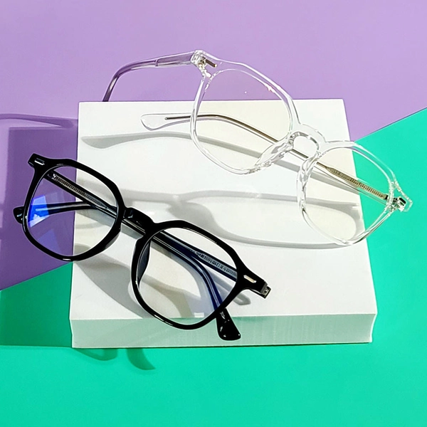 투명 뿔테 블루라이트 차단안경 패션 가벼운 안경테 자외선 남자 여자 : 2DITOR 투디터