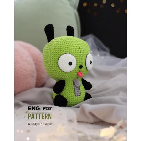Gir-Invader Zim- Amigurumi/ Crochet Pattern-English -PDF