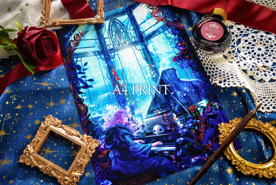 Neath Dark Waters [Hythlodaeus]-A4 Print