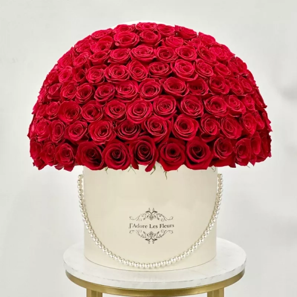 JLF 100 Red Rose Box - JLF 