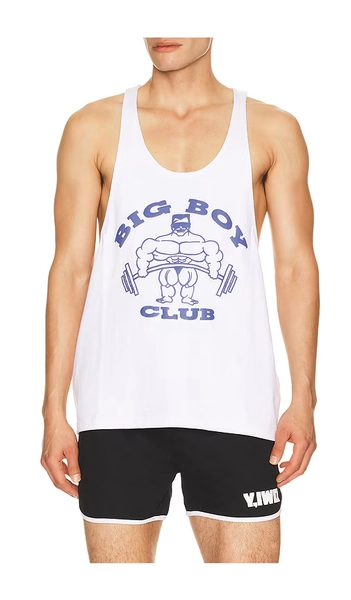Y,IWO Big Boy Club Stringer in White. - size M
