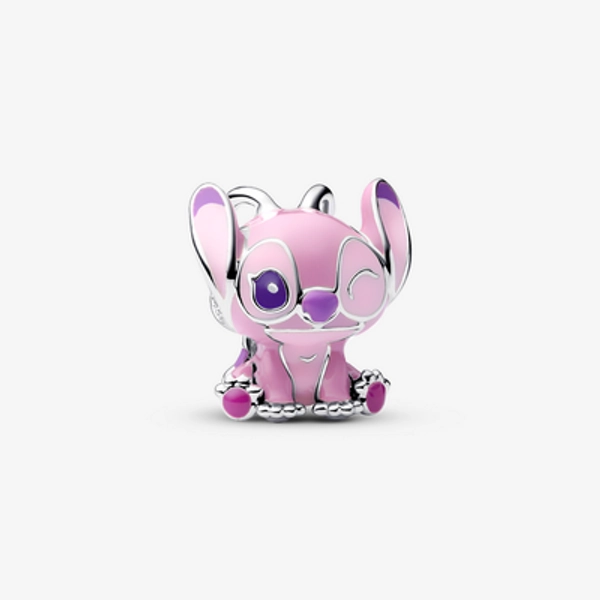 Pandora Disney Lilo & Stitch Angel Charm - Enamel / Sterling silver / Pink