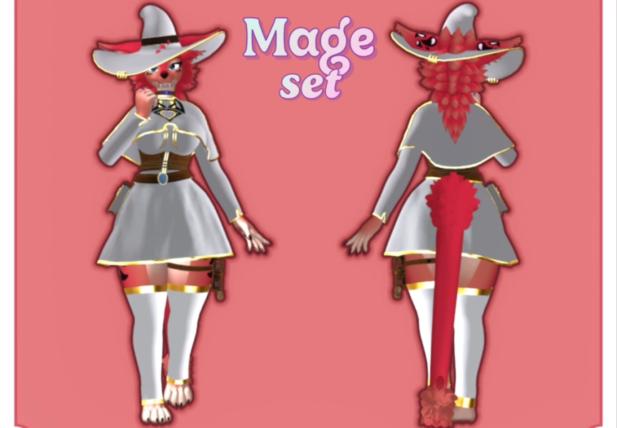 DND set (fox moth) by ACEREDFANG on Jinxxy