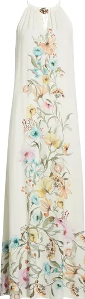 Floral Print Sleeveless Maxi Dress