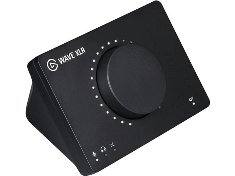 Elgato Wave XLR – Mic Interface, XLR/USB-C, Anti-Clipping, 75 dB preamp, Phantom Power, Direct Monitor, Touch Mute, Wave Link Digital Mixing app Black