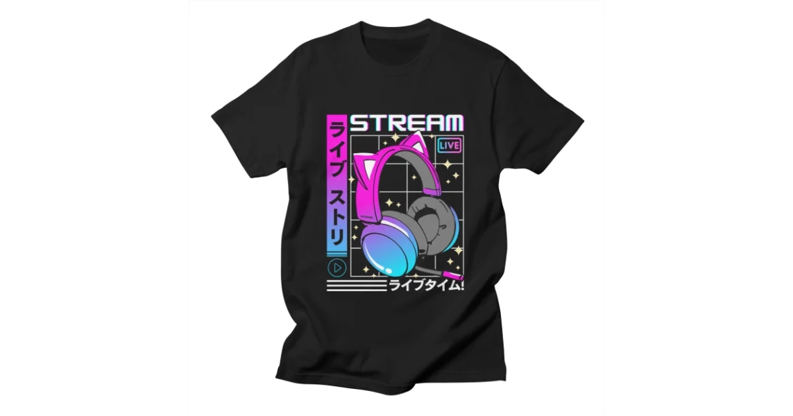 Japanese Retro Futuristic - Stream Men's T-Shirt | LM2Kone