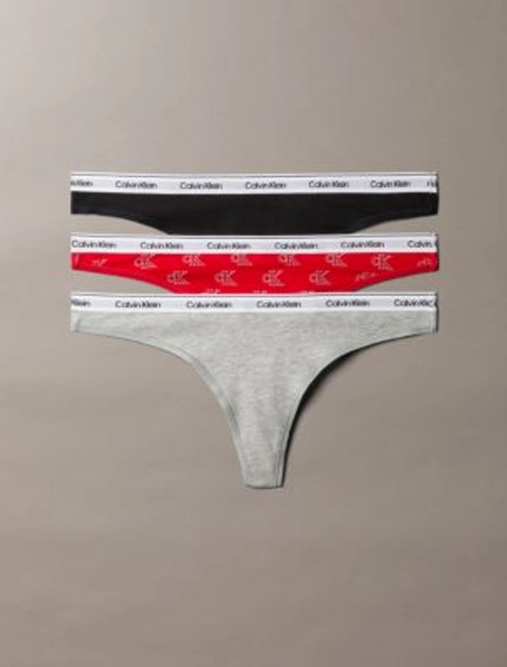 Icon Logo 3-Pack Low Rise Thong