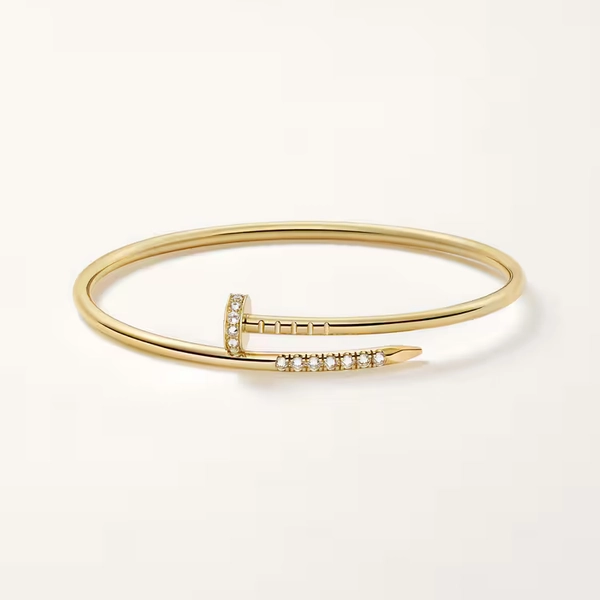 Juste un Clou bracelet, small model, reverse-set diamonds