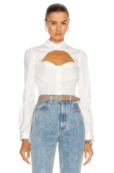 fleur du mal Bella Shirt in White