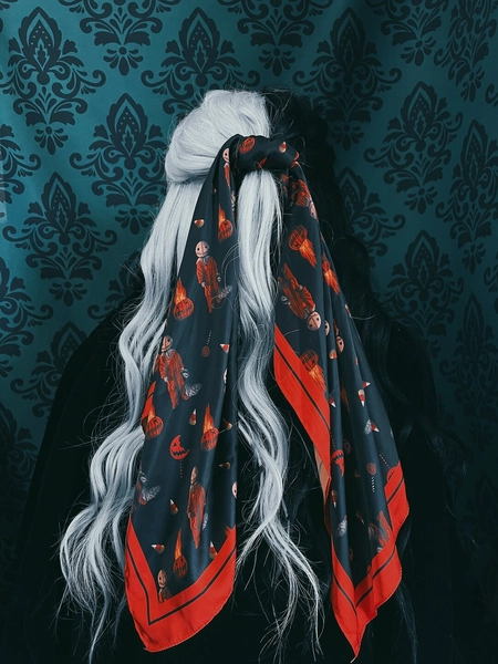 Trick R Treat Headscarf, Halloween Headscarf - Etsy
