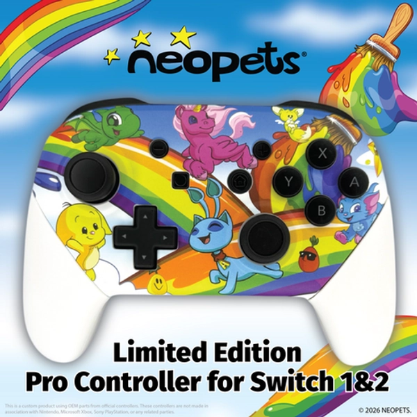 NS - Neopets Wonderland Pro Controller for Nintendo Switch 1 & 2 | CptnAlex Designs