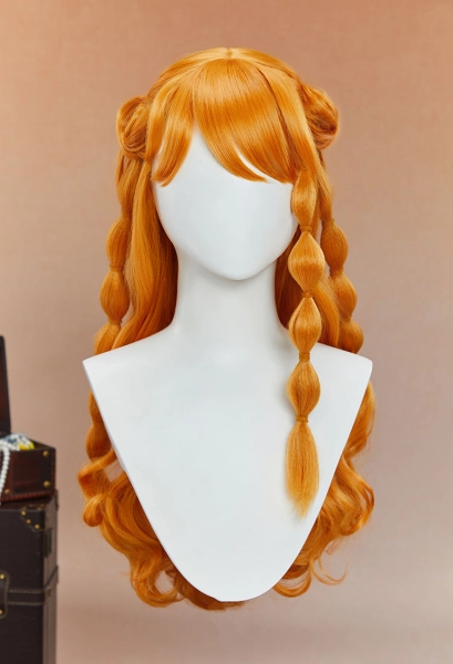 OP Nami Cosplay Perücke Orange Lange Lockige Perücke