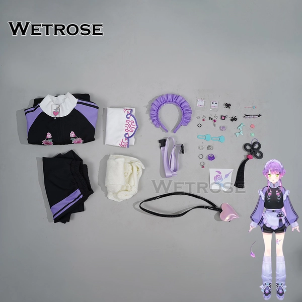 [Wetrose] Hololive JP Tokoyami Towa Jersey Sports Maid Cosplay Costume常闇トワメイド風ジャージ衣装コスプレ